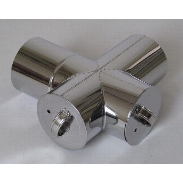 ステンレス煙突 十字曲り 煙突径サイズ φ121mm : 薪ストーブの