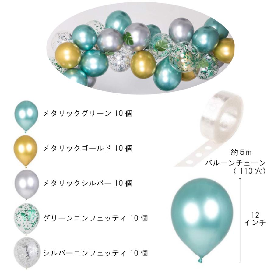 誕生日 飾り付け バルーンガーランドキット 50個風船 紙吹雪 誕生日 飾り付け バルーンガーランドキット 50個風船 紙吹雪