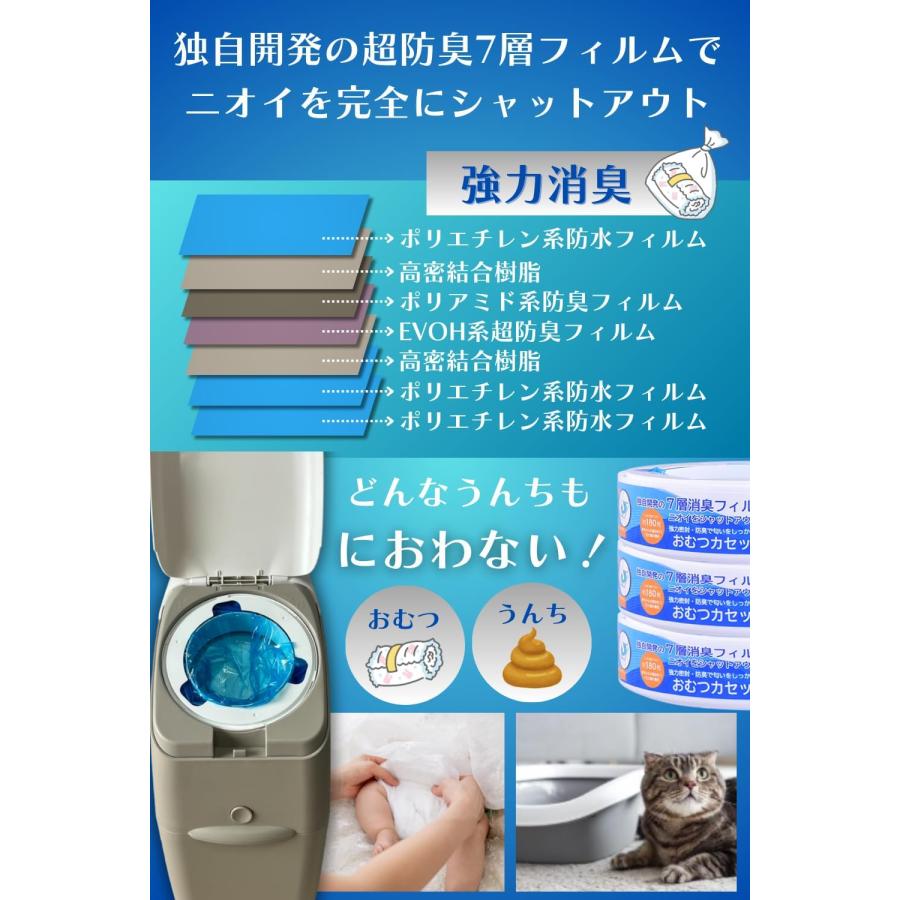 おむつポット 3個入 おむつ 袋 Aprica アップリカ ニオイポイ におわ