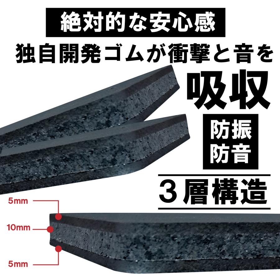 防音 防振 ゴム マット 独自開発の超高密3層構造・TL-Pro(tm)採用