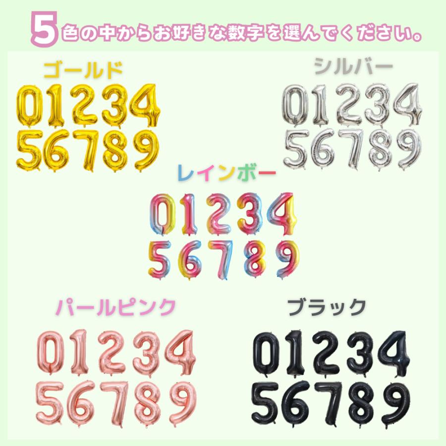 誕生日 バルーン 飾り付け セレクトセット ヘリウムガス入り 数字