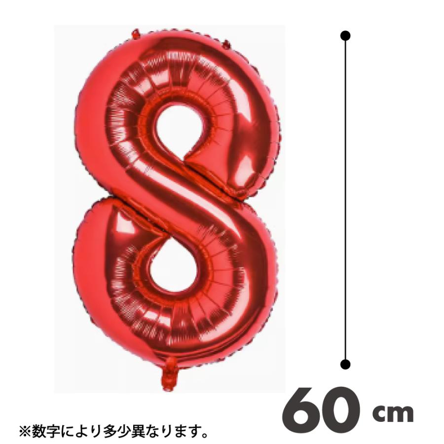 数字バルーン 誕生日 飾り付け ビッグ 約60cm バルーン 風船 大きい