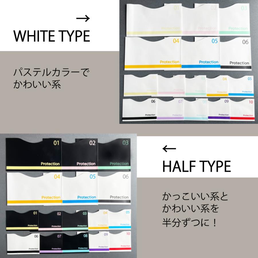 スキミング防止「期間限定価格」カードケース RFID 白黒 16枚