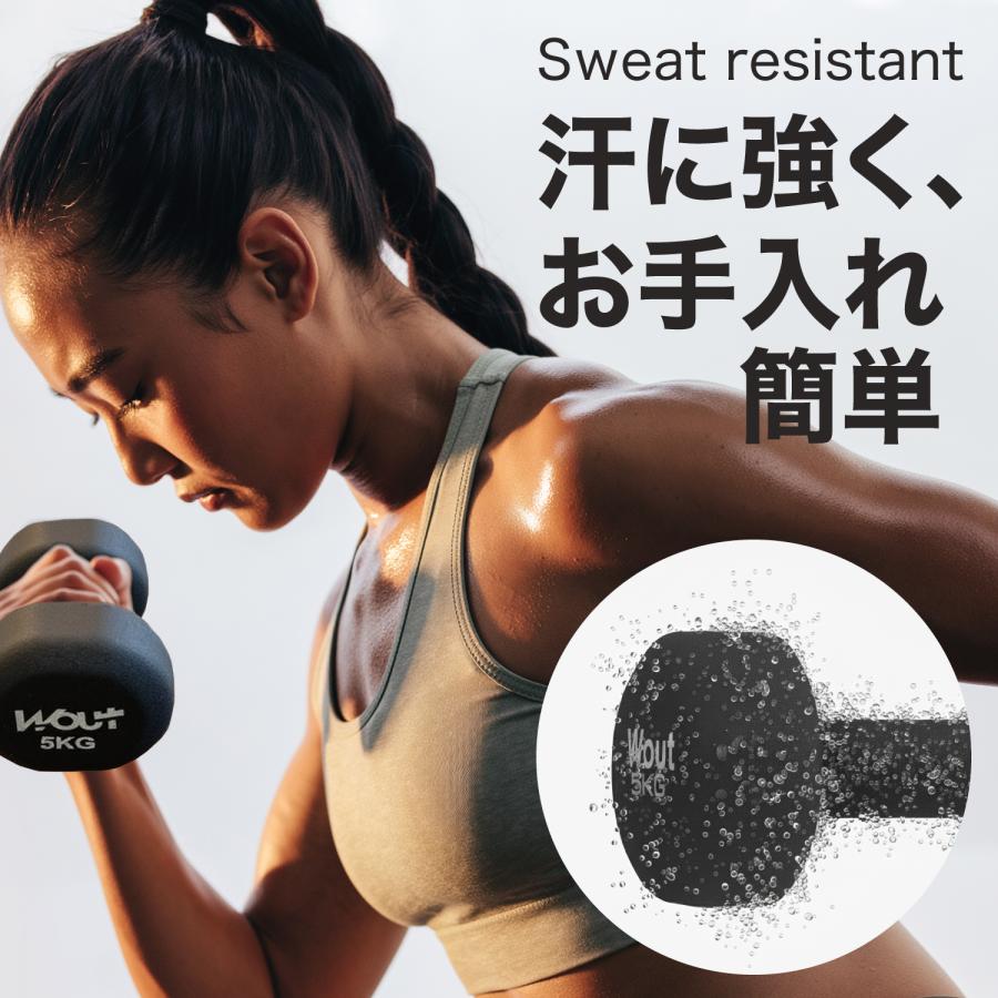ダンベル 5kg 2個セット ネオプレン エクササイズ ネオプレンゴム