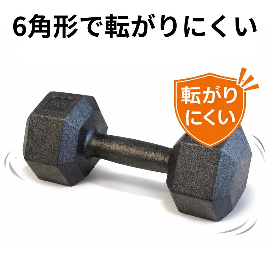 値引き可！　ダンベル 5kg 2個セット　ブラック　黒　トレーニング　筋トレ　筋肉　フィットネス ダンベル 5kg 2個セット 筋トレ ダンベルセット 可変式ダンベル 滑り