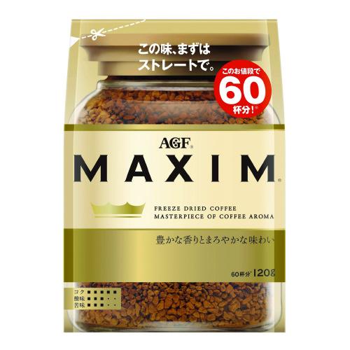 AGF MAXIM インスタントコーヒー 120g×12袋 味の素AGF ※MAXIMインスタントコーヒー袋120g 0 ☆10個