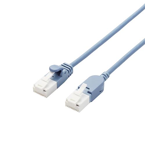 ELECOM（エレコム） LANケーブルCat6A 2m 青 スイング