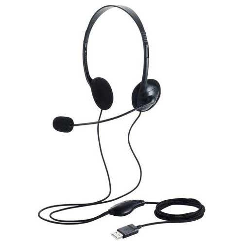 エレコム 両耳USBヘッドセットHS−HP14SUBK : ジムエール