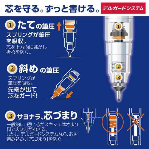 ZEBRA（ゼブラ） デルガード タイプER 0．5mm 軸色：白 P-MA88-W