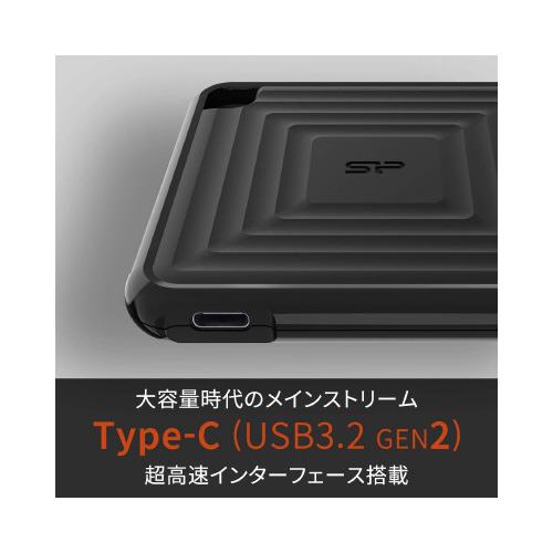 シリコンパワージャパン 外付けポータブルＳＳＤ ９６０ＧＢ ＳＰ９６０ＧＢＰＳＤＰＣ６０Ｃ｜shimiz｜04