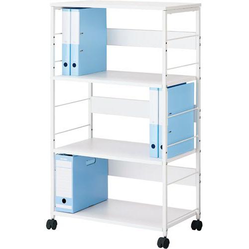 【未使用品】F.M.L CNデスクサイドワゴンN ハイタイプ ホワイト　オフィス家具　書斎　学習棚 F．M．L CNデスクサイドワゴンN ハイタイプ ホワイト LFA6310LWHN