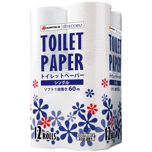スマートバリュー トイレットペーパーＳ　９６個　Ｎ０１０Ｊ−Ｓ−８Ｐ Ｎ０１０Ｊ−Ｓ−８Ｐ ★10個パック
