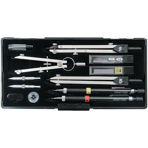 コクヨ製図器セット コクヨ（KOKUYO） 製図器 コンパスセット 13点