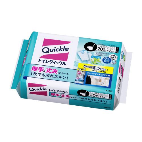 御確認用 花王 トイレクイックル 詰替用パック 20枚入 233424 ☆10個