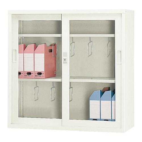 ジョインテックス 3×3型引違書庫 ガラス戸 3355NG 