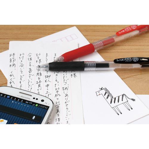 manu28さま専用　KanazawaPOLES 120cm グリップ赤 ZEBRA（ゼブラ） サラサクリップ インク色：赤 ボール径0．5mm JJ15-R