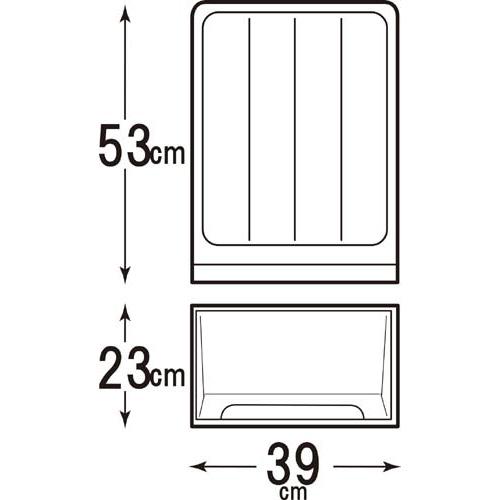 天馬 フィッツクローゼット Ｍ−５３ Ｗ３９０×Ｄ５３０×Ｈ２３０ｍｍ｜shimiz｜04