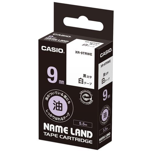 (まとめ）カシオ計算機 ラベルテープ XR-9TRWE 黒文字白テープ9mm【×5セット】 カシオのラベルテープXR-9TRWE、使いやすく耐久性抜群 あらゆる用途に対応し、創造力をサポート 送料無料 カシオ計算機 ラベルテープ XR−9TRWE 黒文字白テープ9mm
