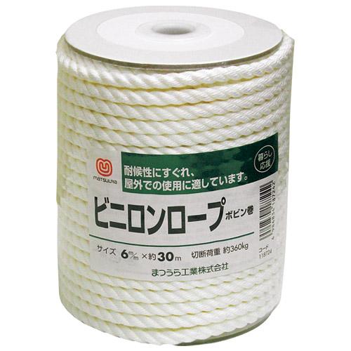 卒業式用即購入なら2000円引き まつうら工業 ビニロンロープ ボビン巻 118724 118724