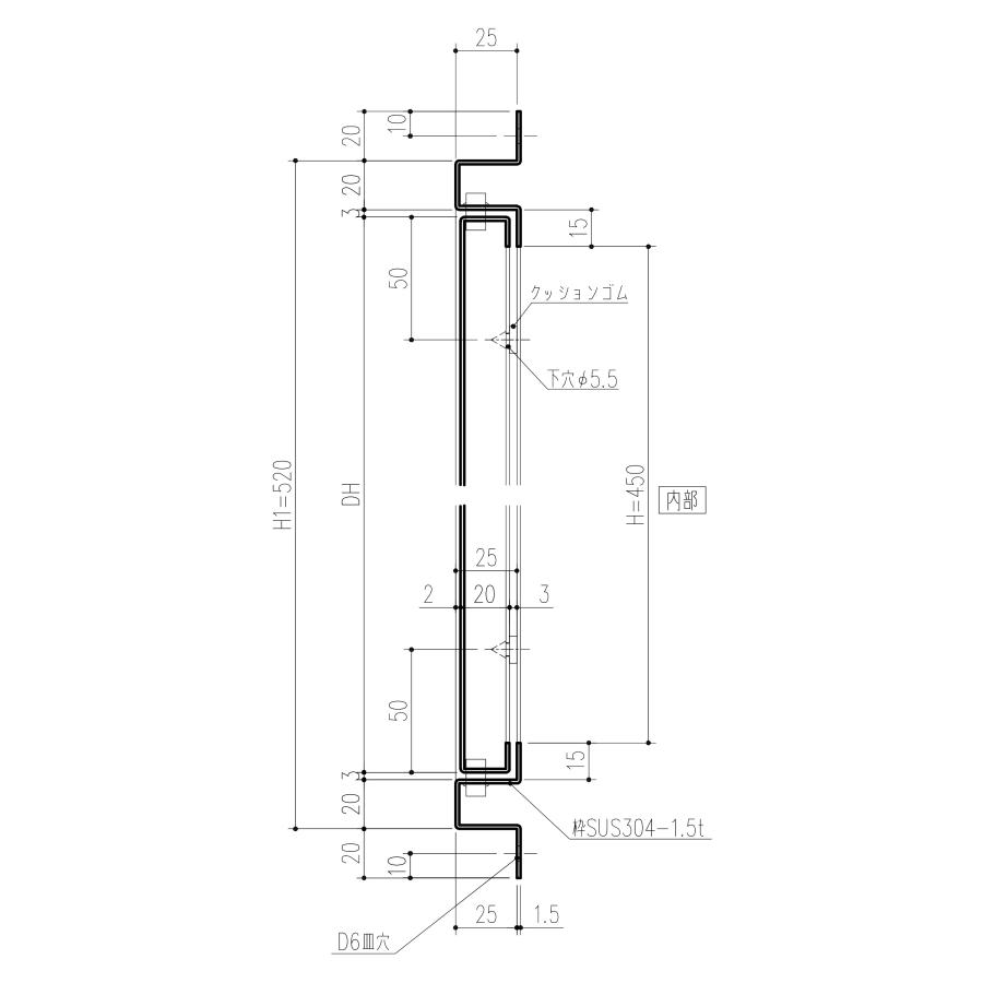 杉田エース(株) SUSメーター点検口ビス止め仕様 450角 サイズ450×450 外寸法560×560 平面ハンドル付(鍵付)_2