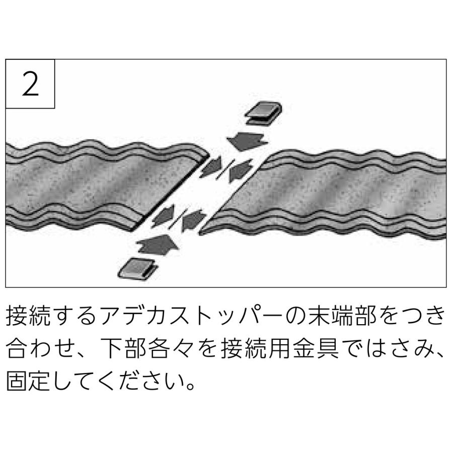 止水板  コンクリート打継用 アデカストッパー VE-150 150×3×20m リブ付エンボス構造 アデカ｜shimizu-kanamono｜08