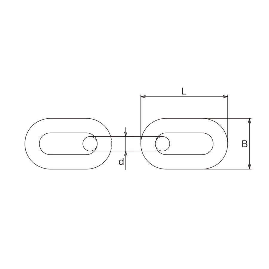 ステンレスチェーン 7B 7mm×30m SUS304 参考使用荷重360kg AK7050 浅野