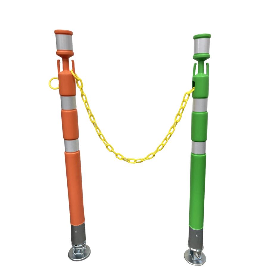 アラオ 敷鉄板用ポール パッチンスタンドNEO ポール55φ×840L