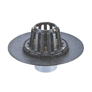 (株)中部コーポレーション たて引き用ルーフドレイン BSG-10S φ125 (アスファルトシート防水・ねじ込式・バルコニー中継用)