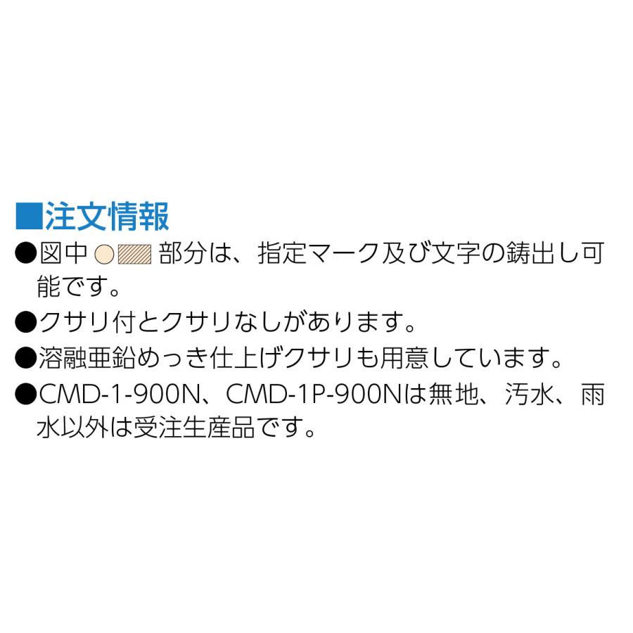 (株)中部コーポレーション マンホールカバー CMD-1-750N (重荷重用)｜shimizu-kanamono｜03