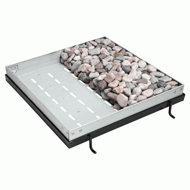 景観グレーチング 砂利充填用溝蓋(受枠付) JM-1-300 桝穴300角 歩道用　中部コーポレーション