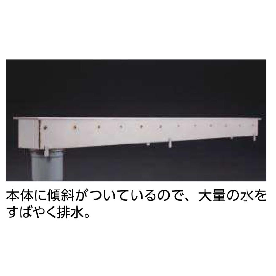 中部コーポレーション トラップ付排水ユニット SUSグレーチング深型 非