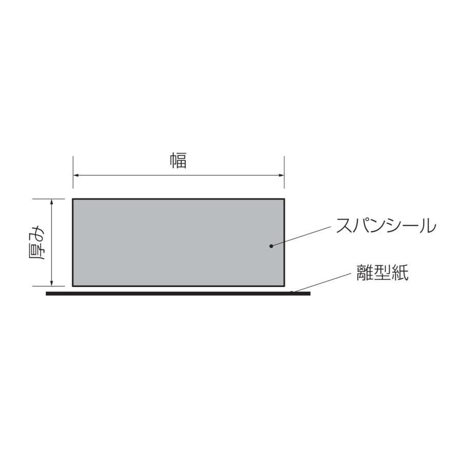 ブチルゴム系止水板 スパンシール R-2005 管廻り止水タイプ 20×50×3050 6本(18m) 早川ゴム /個人宅配送不可｜shimizu-kanamono｜02