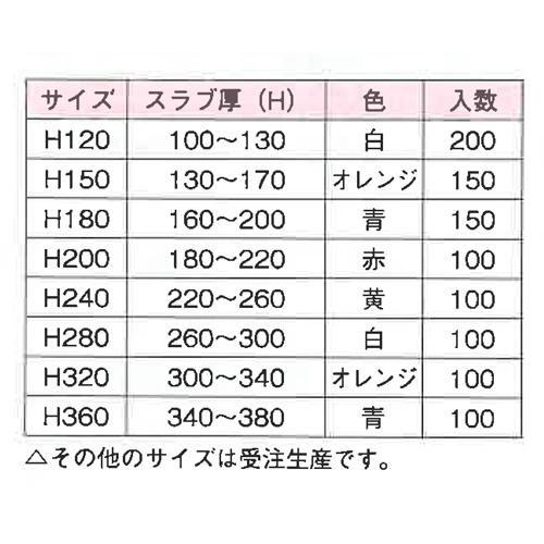 乾産業(株) 釘抜型天端ポイント(ポリ式) H200(赤/180〜220mm)｜shimizu-kanamono｜02