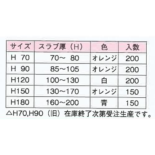 乾産業(株) デッキ用テンバ(熔接式) H180(青/160〜200mm)｜shimizu-kanamono｜02
