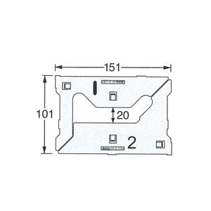 城東テクノ(株) 調整板 KP-S15B3 (KP-A15用/厚さ3mm/左右120セット入り)　　｜shimizu-kanamono