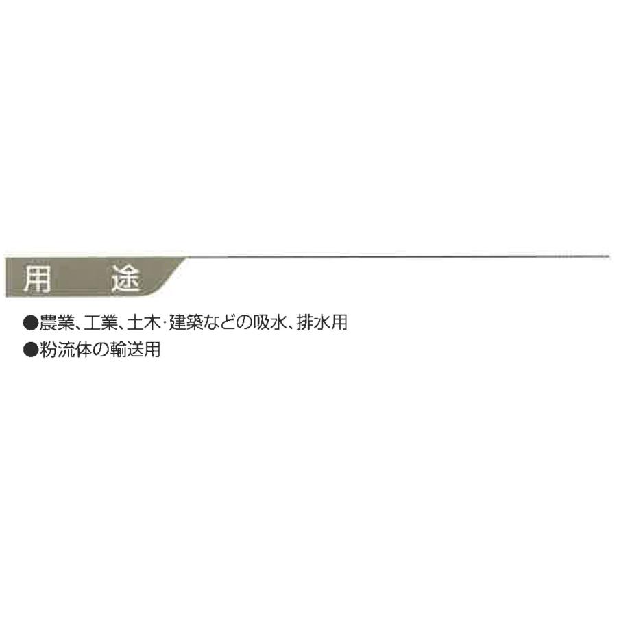 カクイチ サクションホース インダスGM2 呼称50mm 内径50.8mm×外径57.8mm 20m巻 吸水・排水用ホース_2