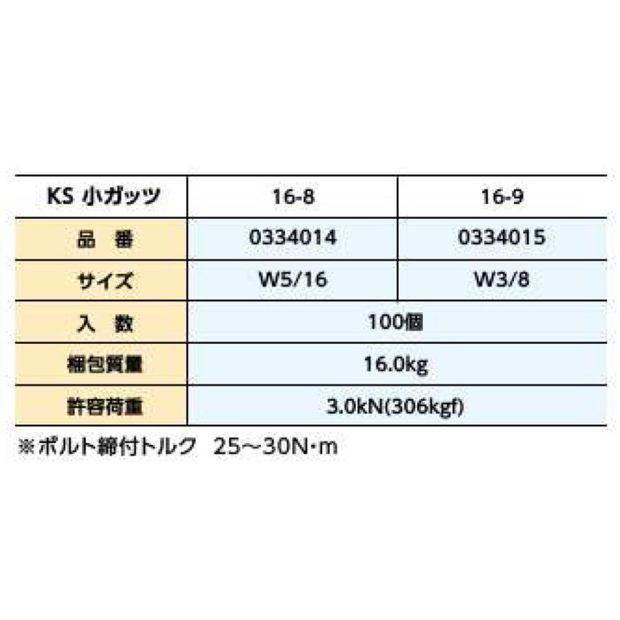 KS小ガッツ16-8 適用鉄筋径D10〜D16 100個入り セパ引き金具 国 KS小ガッツ16-8 適用鉄筋径D10〜D16 100個入り セパ引き金具 国