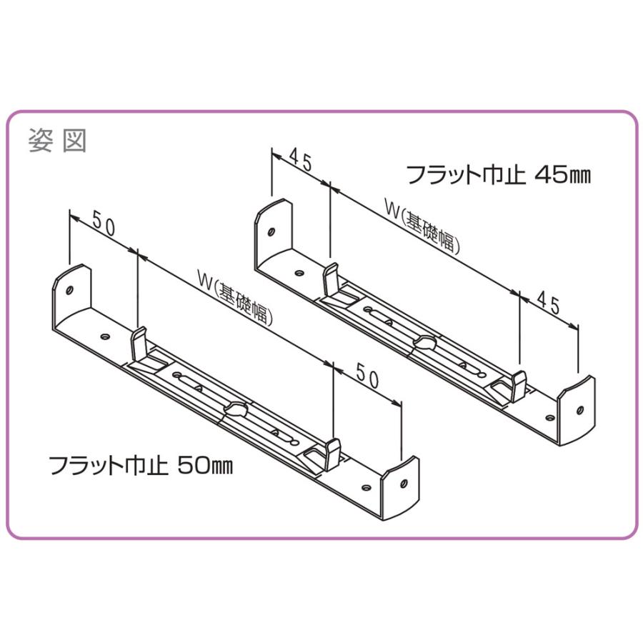 NSP 型枠45mm用 フラット巾止120 基礎幅120mm 2度打ち専用 (200入