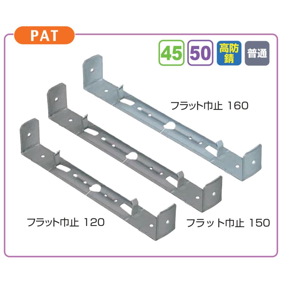 NSP 型枠45mm用 フラット巾止150 基礎幅150mm 2度打ち専用 (200入) 品番8207120｜shimizu-kanamono｜02