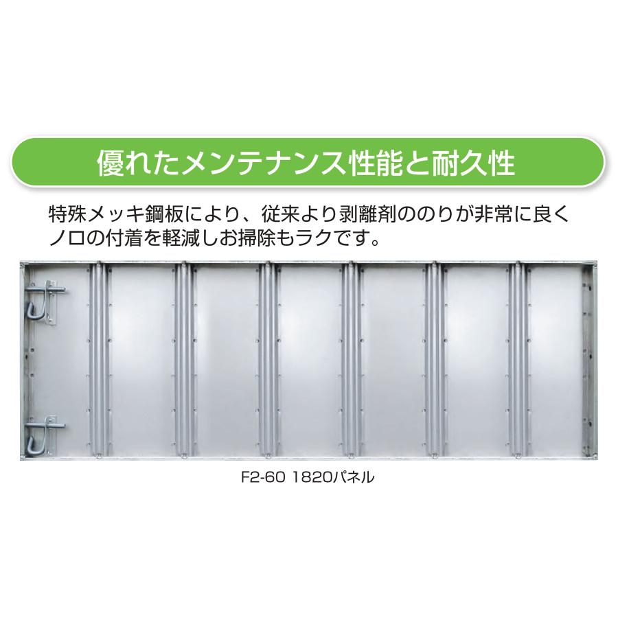 NSP 鋼製型枠 型枠幅45mm用 255パネル(天端穴) F2-45 450H 長さ