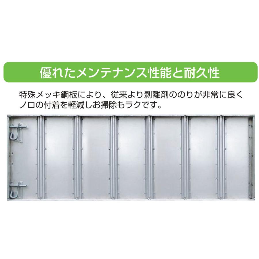 NSP 鋼製型枠 型枠幅45mm用 910パネル(天端穴) F2-45 450H 長さ910×高さ450 品番8211510｜shimizu-kanamono｜08