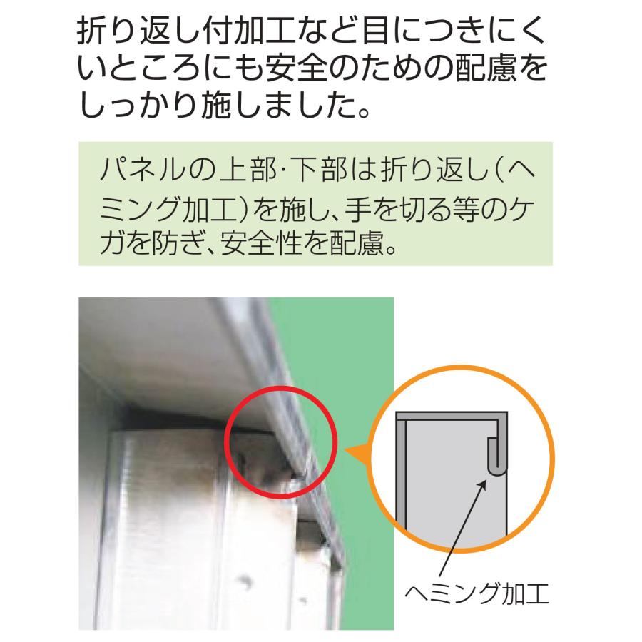 NSP 鋼製型枠 型枠幅45mm用 910パネル(天端穴) F2-45 450H 長さ910×高さ450 品番8211510｜shimizu-kanamono｜10