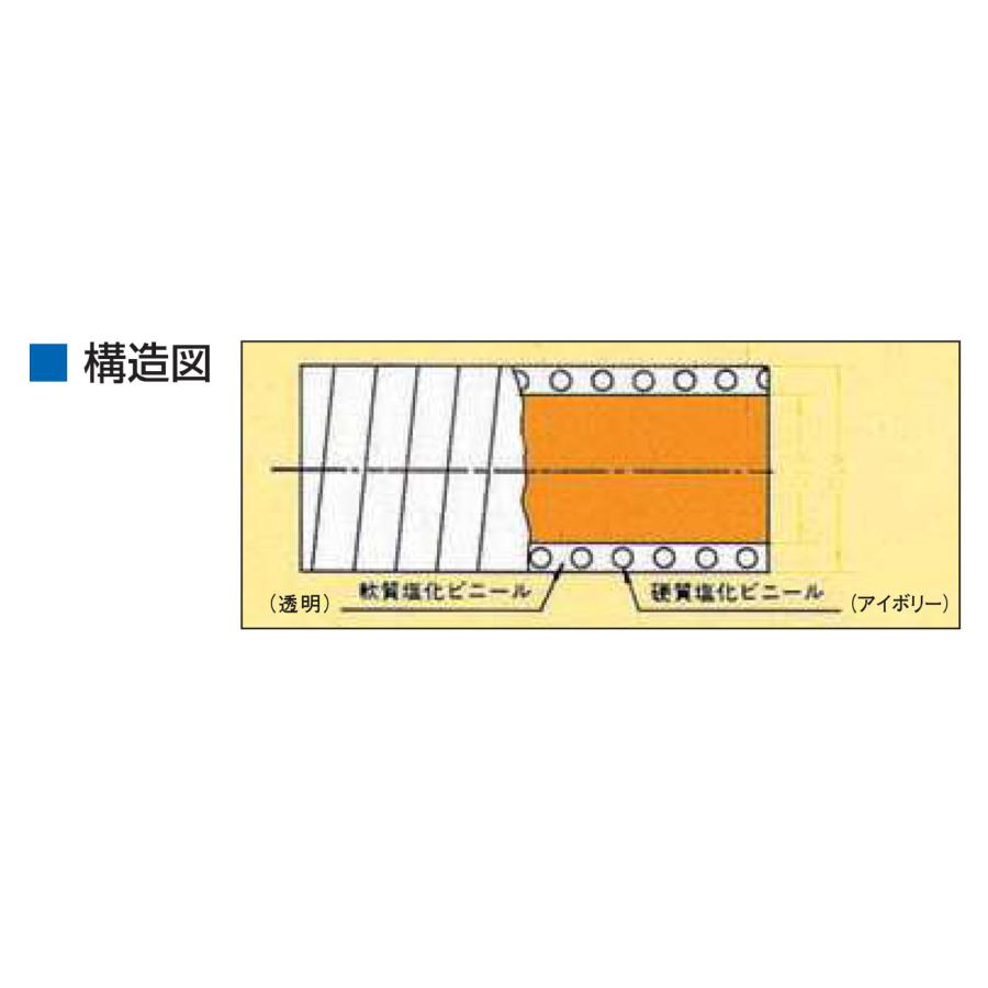 サクションホースFW型 FW50 内径50.5mm×外径57.5mm×20m巻 プラス サクションホースFW型 FW50 内径50.5mm×外径57.5mm×20m巻 プラス