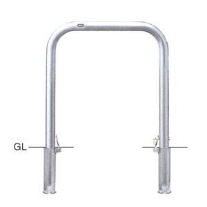 サンポール 車止め アーチ ステンレス製 7sk75 800 差込式カギ付 Spl1463 清水金物 Biz 通販 Yahoo ショッピング