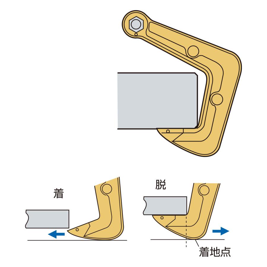 SUPER TOOL スーパーツール 吊フック HHC0.5 0.5トン用 : 清水金物.biz 