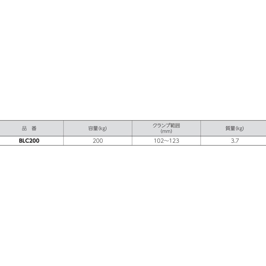 SUPER TOOL 吊りクランプ 木質梁専用吊クランプ BLC200 容量200kg