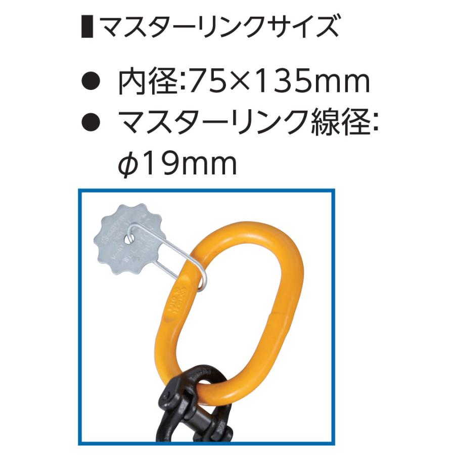 スーパーツール チェーン付スーパーロックフックセット(開閉ロック式) SLH-3AC (3.0トン) 全長1,391mm｜shimizu-kanamono｜04