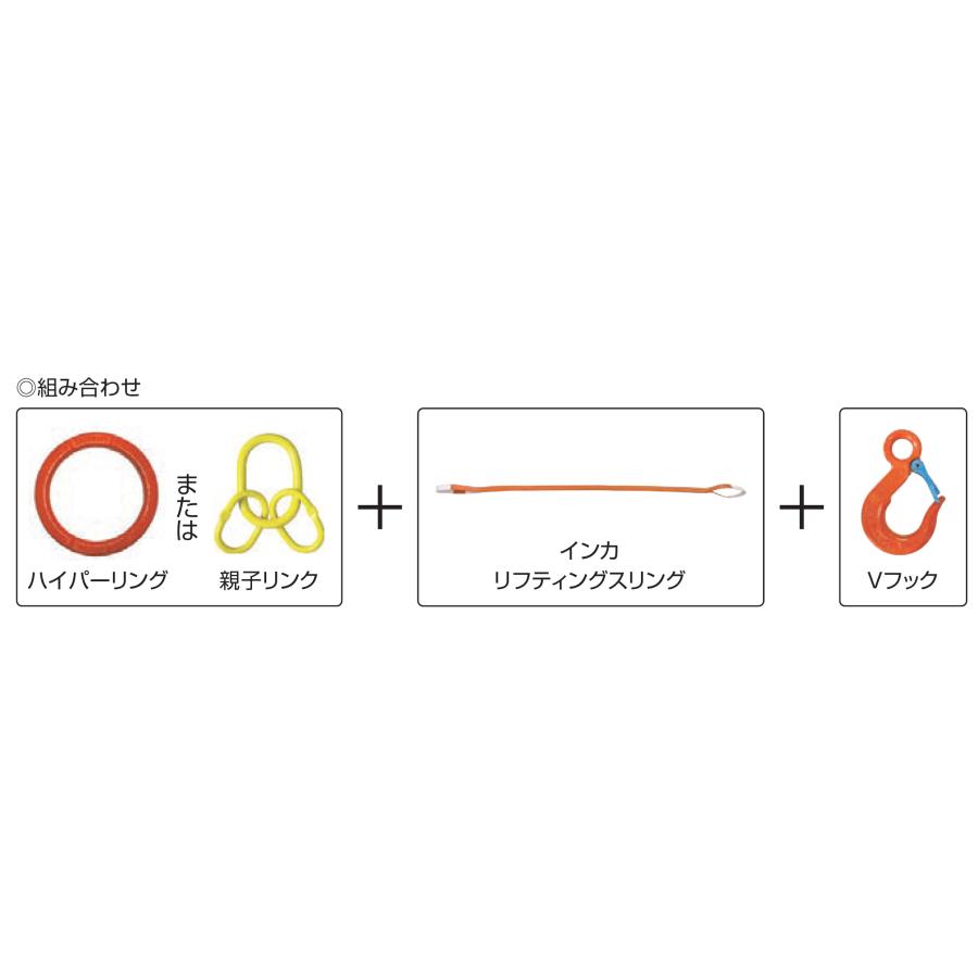 大洋製器工業 繊維スリング2本吊り インカリフティングスリング 2t用