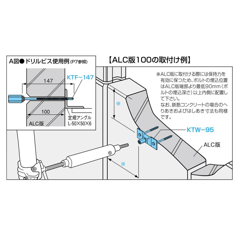 ゼン技研(株) プレートアンカー 首振りタイプ KTW-95 (25組入り)｜shimizu-kanamono｜02