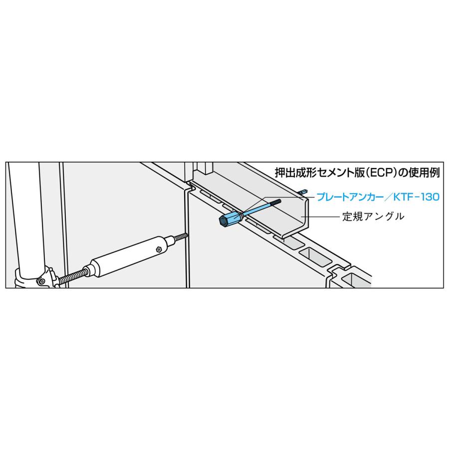 ゼン技研(株)　プレートアンカー　首振りタイプ　KTF-130　(50本入り)